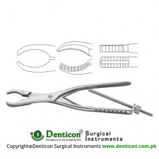 Ulrich Bone Holding Forcep Straight - With Thread Fixation Stainless Steel, 23 cm - 9"
